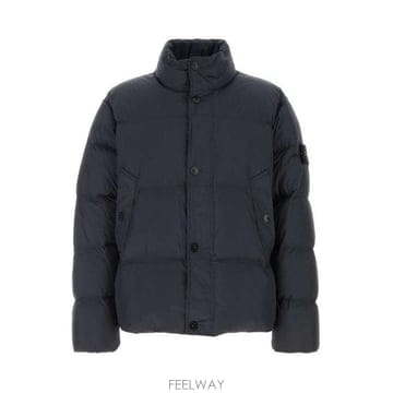 스톤 아일랜드 스톤아일랜드 버튼 패딩 재킷 블랙