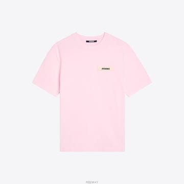 자크뮈스 남성 그로그랭 로고 반팔 티셔츠 (핑크) TSM00133AJ0 0226 431
