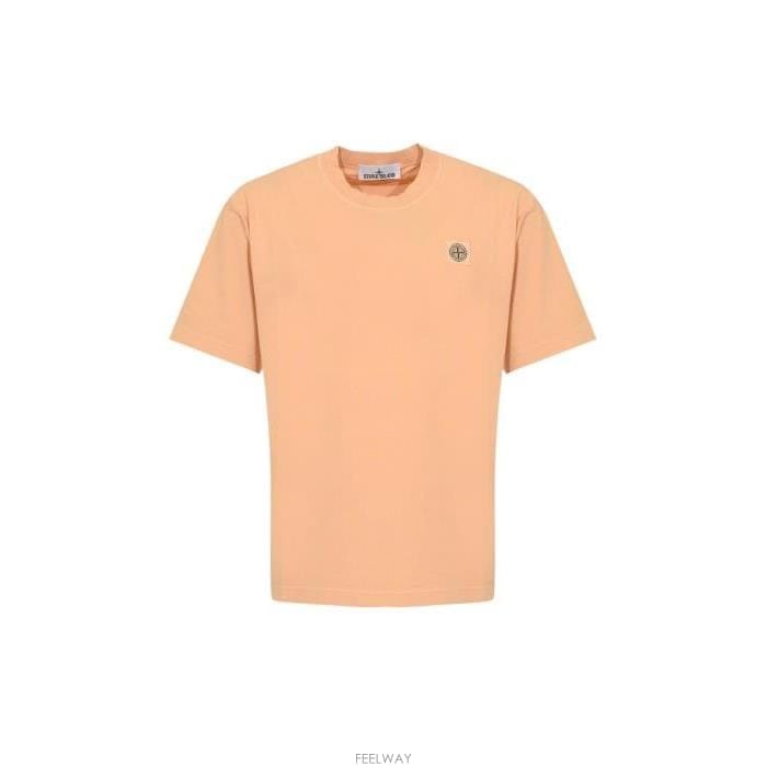 26 FW 스톤 아일랜드 로고 패치 크루넥 티셔츠 V008E L1S152100030S0115