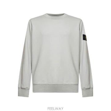 26 FW 스톤 아일랜드 로고 패치 크루넥 스웨트셔츠 V055 L1S156100060S0051