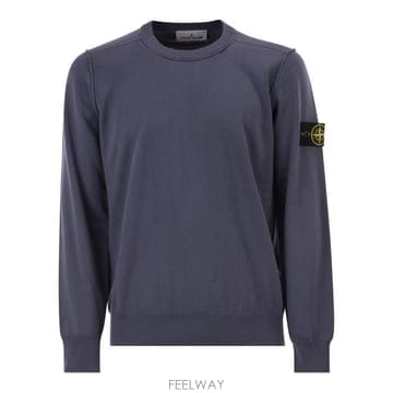 26 FW 스톤 아일랜드 로고 디테일 크루넥 스웨트셔츠 V002D L1S155100053S00B2