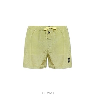 26 FW 스톤 아일랜드 로고 패치 드로스트링 쇼츠 V0031 L1S15B100003S0043