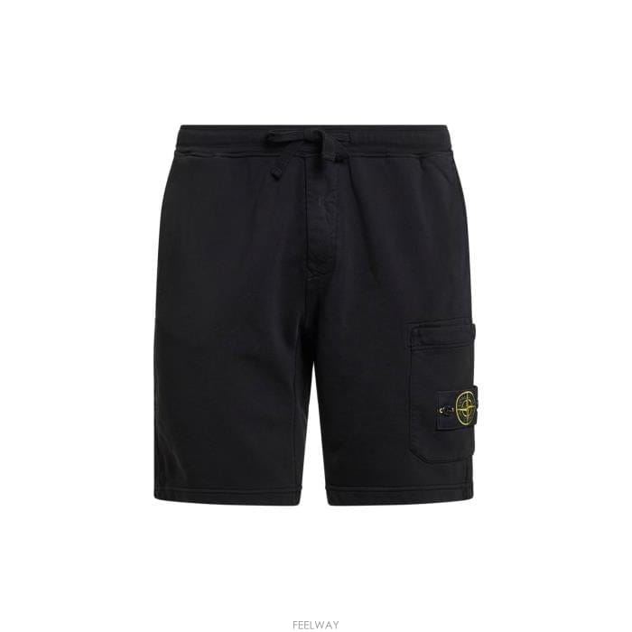 26 FW 스톤 아일랜드 드로스트링 플리스 쇼츠 V0029 L1S156200011S0051