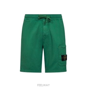 26 FW 스톤 아일랜드 드로스트링 플리스 쇼츠 V005H L1S156200011S0051