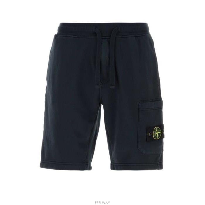 26 FW 스톤 아일랜드 드로스트링 플리스 쇼츠 V0020 L1S156200011S0051