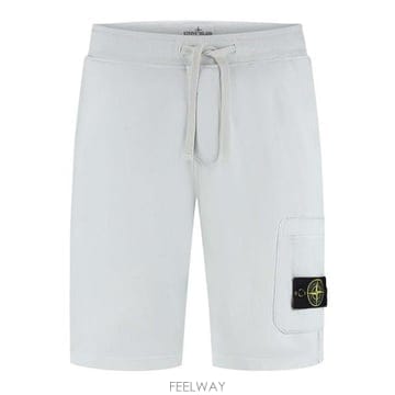 26 FW 스톤 아일랜드 드로스트링 플리스 쇼츠 V0041 L1S156200011S0051