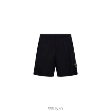 스톤아일랜드 루즈핏 와이드 레그 쇼츠