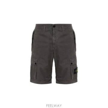 26 FW 스톤 아일랜드 버튼 카고 코튼 쇼츠 V0165 SKU 190044821
