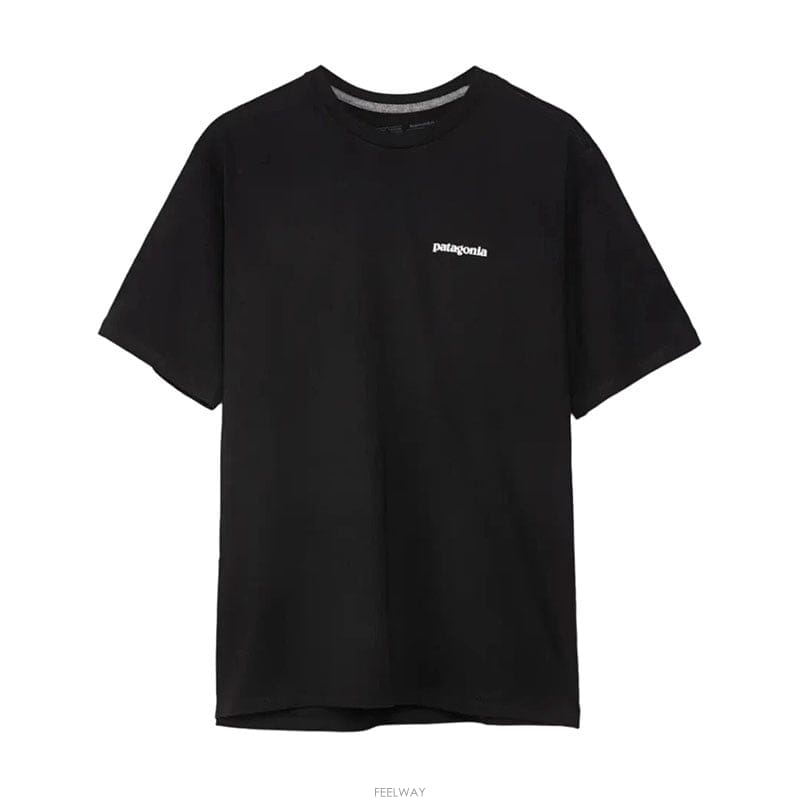 파타고니아 P-6 로고 반팔티셔츠 블랙