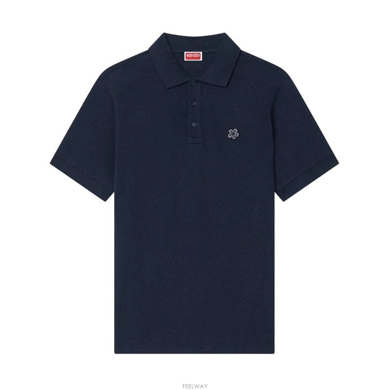 26SS 겐조 보크 플라워 네이비 남성 폴로 셔츠 FF6 5PO153 4PU 76
