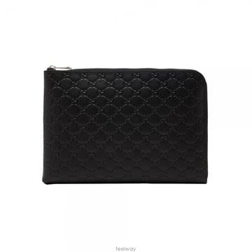 구찌 26SS GG 엠블럼 미디움 클러치백 블랙 850223 AAFOK 1053