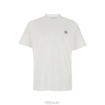 26 FW 스톤아일랜드 로고 패치 크루넥 티셔츠 V0001 L1S152100026S0057