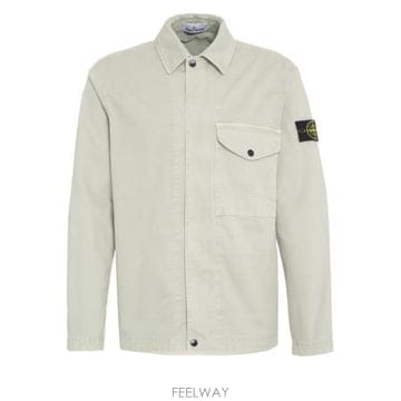 26 FW 스톤 아일랜드 로고 패치 롱슬리브 셔츠 자켓 V0155 L1S151200001S0004