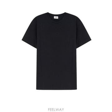 생로랑 반팔 티셔츠 블랙