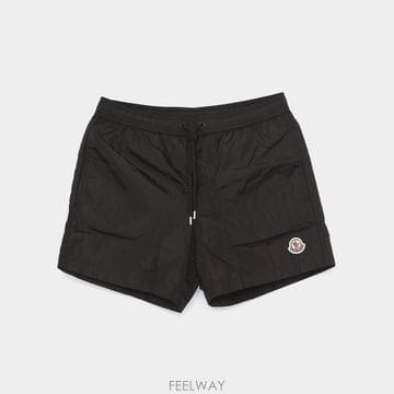 몽클레어 26FW 패치로고 쇼츠 스윔 남성 반바지 2C00004 53326 999