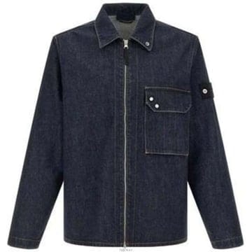 (당일) 26SS 스톤 아일랜드 와펜 패치 데님 오버 셔츠 L1S14 1200002 S00J7 VJ201