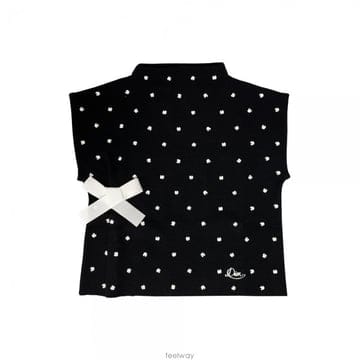 키즈 여성 풀오버 숏슬리브 니트 블랙 6SBM14PULD 900