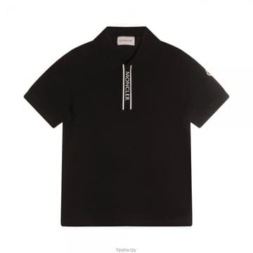 키즈 히든 버튼 폴로 티셔츠 블랙 8A000 11 8496W 999