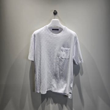루이비통 하프 다미에  포켓 티셔츠 화이트 XL