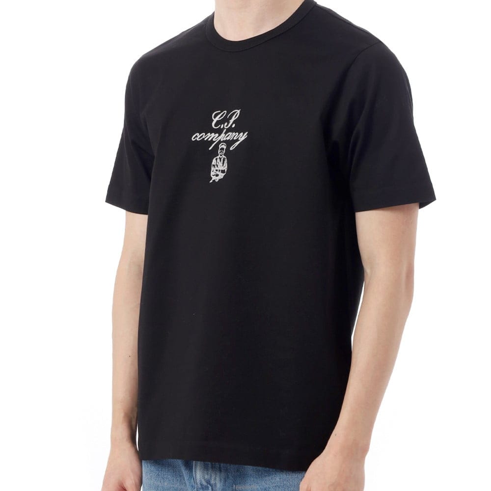 [CP COMPANY]CP컴퍼니 남자 반팔 티셔츠 18CMTS109A 110301W 999