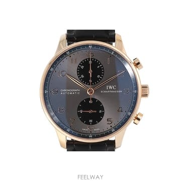 아이더블유씨 포르투기저 로즈골드 가죽 41mm