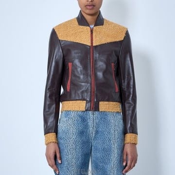 26 FW 키코 코스타디노브 Konrad 코나드 텍스처 판넬 레더 자켓 KKWSS26J01 25