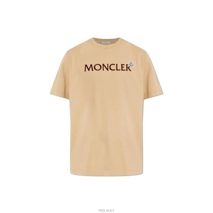 26 FW 몽클레어 로고 패치 라운드넥라인 티셔츠 230 L10918C000678390T