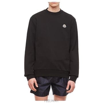 26 FW 몽클레어 로고 패치 라운드넥라인 스웨트셔츠 999 8G00051809KR
