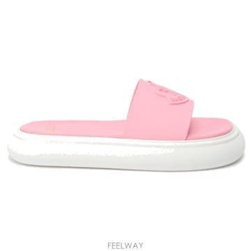 몽클레어 핑크 러버 슬리퍼