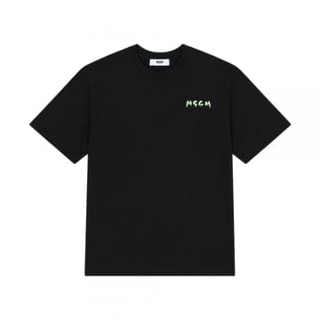 키즈 스몰 페인팅 반팔 티셔츠 블랙 S6MSJUTH003 110
