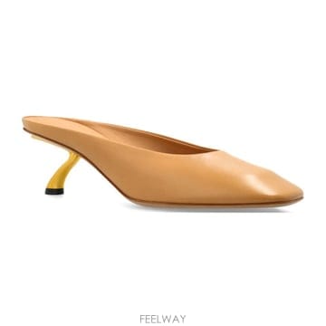 26 FW 페라가모 Safi 사피 스컬프트 힐 뮬 샌들 소프트카멜 01L811SAFI55793518