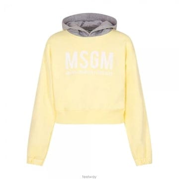 키즈 투톤 크롭 후드티 S6MSJGHS025 MS078