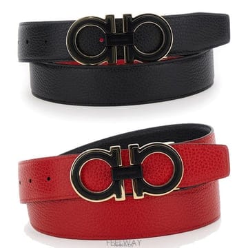26 FW 페라가모 3cm 간치니 버클 리버시블 벨트 0780267 67A254