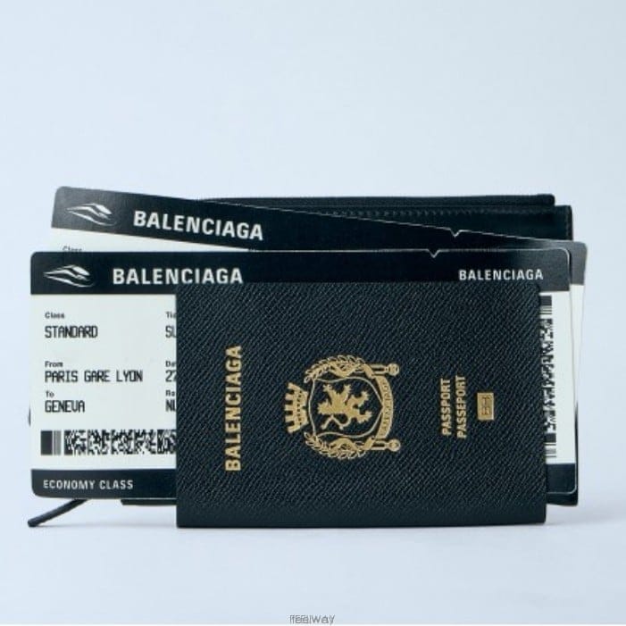 26 FW 발렌시아가 Passport 패드포트 모티프 폰 홀더 파우치백 787733 2AA3R 1000