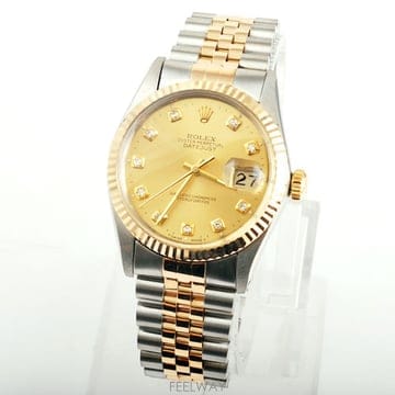 로렉스 데이저스트 콤비 샴페인 36mm