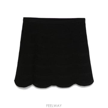 톰포드 스캘럽 스커트
