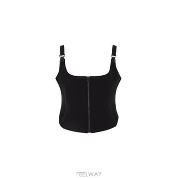 톰포드 스퀘어 넥 코르셋 탑