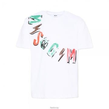 키즈 여성 크로스 티셔츠 화이트 S6MSJBTH239 001