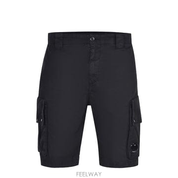 26 FW CP컴퍼니 제트블랙 렌즈 포켓 코튼 카고 쇼츠 20CMBE245A110340O