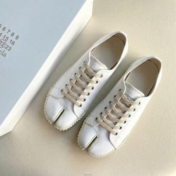 메종 마르지엘라 타비 캔버스 스니커즈