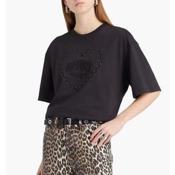 GANNI ���� ũ����Ż ��� �ڼ� �ΰ� ���� Ƽ���� T4057 252���� ũ����Ż ��� �ڼ� �ΰ� ���� Ƽ���� T4057 252
