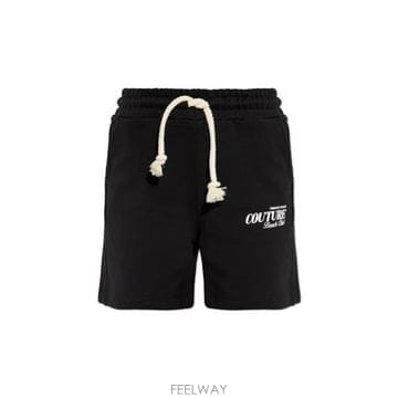 26 FW 베르사체 진스 꾸뛰르 드로스트링 로고 쇼츠 899 80HADT05CF01T