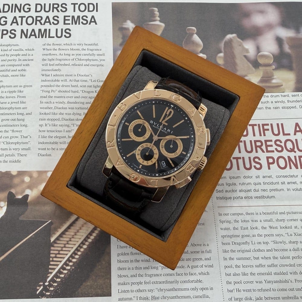 BVLGARI [����߰���ǰ������] �Ұ��� �Ұ��� �÷��� ũ�γ�׷��� 18K ������ ����[����߰���ǰ������] �Ұ��� �Ұ��� �÷��� ũ�γ�׷���