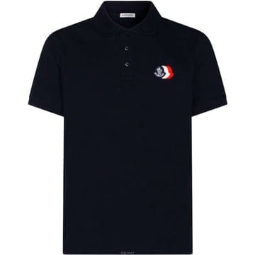 (당일) 26SS 몽클레어 로고 패치 네이비 폴로 티셔츠 L1091 8A00030 89A16 77X