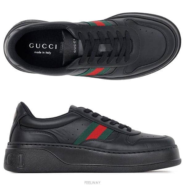 구찌 26SS 블랙 웹 청키 스니커즈 848317 UPG40 1072