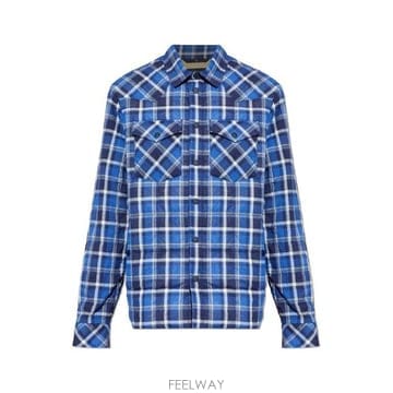26 FW 몽클레어 그레노블 퀼팅 체크 오버셔츠 F79 L10971G00006599C9