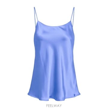 26 FW 에르노 스쿱넥 드레이프 스파게티 스트랩 탑 9128 BL000021D12875S