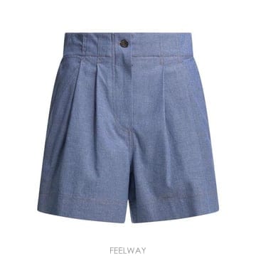 26 FW 몽클레어 그레노블 플리츠 하이라이즈 쇼츠 596RS715 2B00001