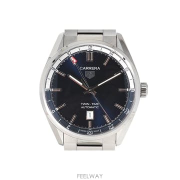 [탑타임] 태그호이어 까레라 트윈타임 스틸 청판 데이트 41mm