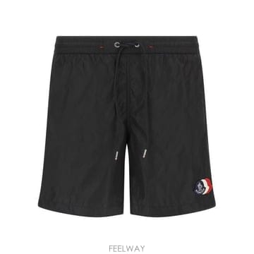 26 FW 몽클레어 로고 패치 드로스트링 스윔 쇼츠 999 L10912C000175985M